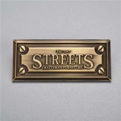 High quality cheap custom engraved metal aluminium nameplate